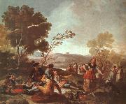 Francisco de Goya Picnic on the Banks of the Manzanares china oil painting artist